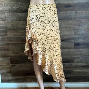 Forever 21 Women's Tan and Black Skirt size: Large